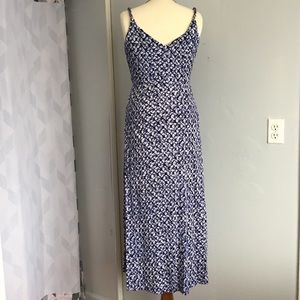 Beautiful blue pattern summer dress